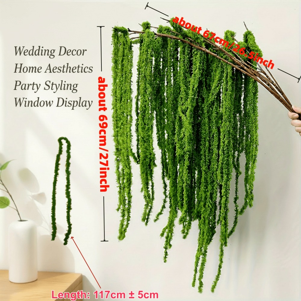 4 Piece Set Artificial Amarant - Sphagnum Moss Dry recension och pris